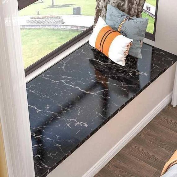 Кухонна плівка, що самоклеїться, для поверхонь ITALICA RICHMOND 5х0.6м Чорний мармур