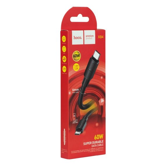 Кабель для зарядки телефона. USB Hoco X84 60W Type-C to Type-C | Зображення 3