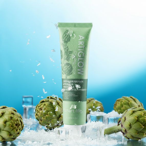 Охлаждающая дренажная маска для упругости и лифтинга с артишоком Farmasi Smart Life 100 мл | Зображення 3