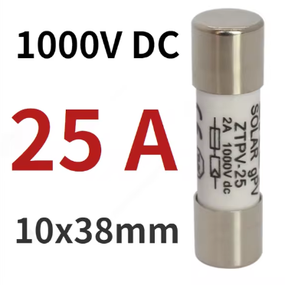 25А Запобіжник DC (є 6А / 8А / 10А / 20А / 25А / 30А) 1000V Solar Fuse PV для захисту сонячної системи LEADER