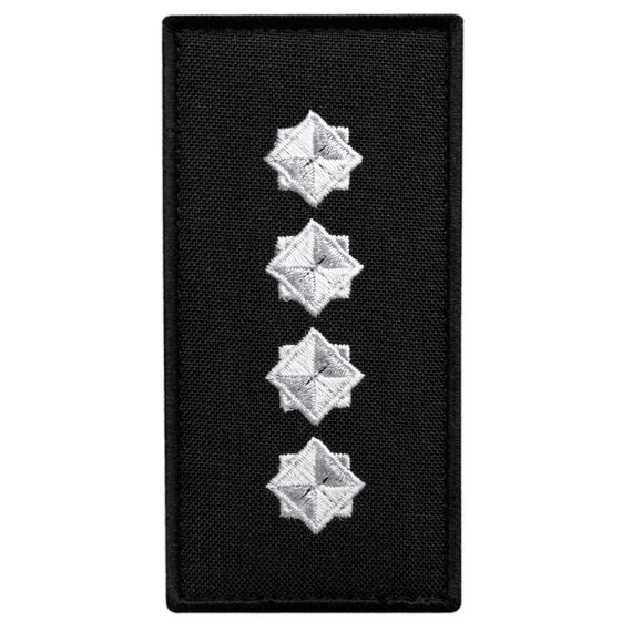 Шеврон IDEIA 87602 Україна 5*10  Габардин Чорний