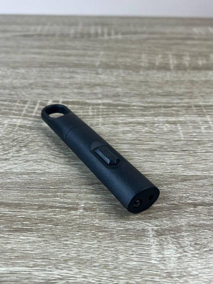 Портативный LED фонарик с лазерной указкой, компактный ручной фонарь для дома Черный | Зображення 2