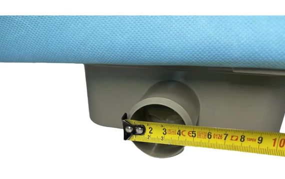 Душовий канал з горизонтальним фланцем Maxiflow Standart Line 60 см решітка Квадрат 4022.TY050K.060.1 | Зображення 2