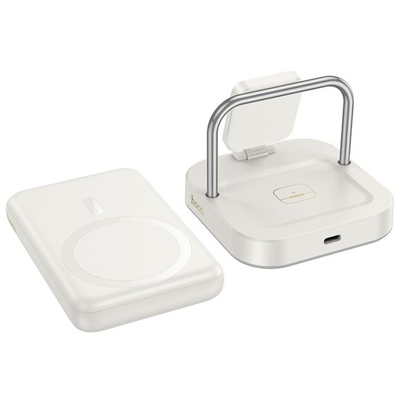 БЗУ Hoco CQ16 Astute 4in1 + Power Bank PD20W 10000 mAh Milky White | Зображення 3