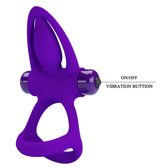 Ерекційне вібро кільце Pretty Love — Vibration Cock Ring, 10 vibration functions Sex Aura | Зображення 8