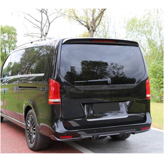Диффузор заднего бампера V3 (для V-Class 2014-2019, Карбон) для Mercedes Vito/V-class W447 2014- гг | Зображення 1