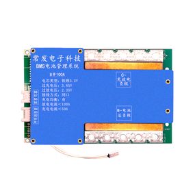 BMS плата Changfa Li-ion 24V 8S 100A (132х80х10)