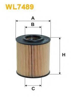 Фільтр масляний двигуна SEAT SKODA VOLKSWAGEN 1.2TDI (вир-во WIX-FILTERS) WIX FILTERS WL7489 на SEAT IBIZA V SPORTCOUPE (6J1, 6P1)