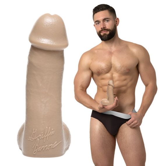 Фалоімітатор із мошонкою реалістичний Fleshjack Boys Griffin Barrows Silicone Dildo (RP), тілесний Sex Aura | Зображення 1