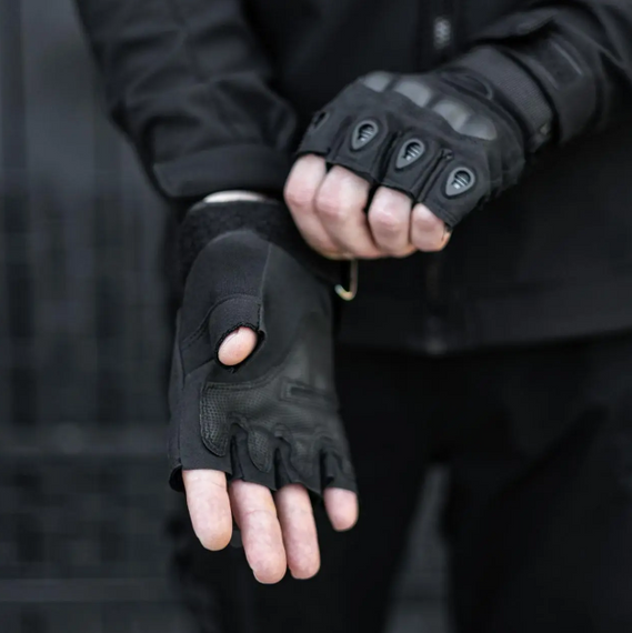 Тактичні рукавички OAKLEY! Військові рукавички Чорні   знижка | Зображення 1