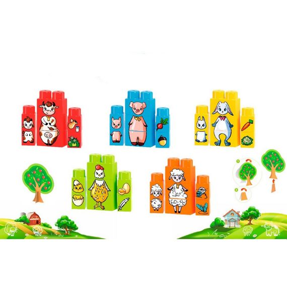 Дитячий Конструктор "Тварини" 6849TXK 35 елементів | Зображення 3