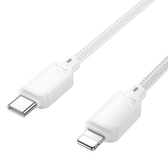 Дата кабель Hoco X113 Beneficio Type-C to Lightning (1m) White | Зображення 2