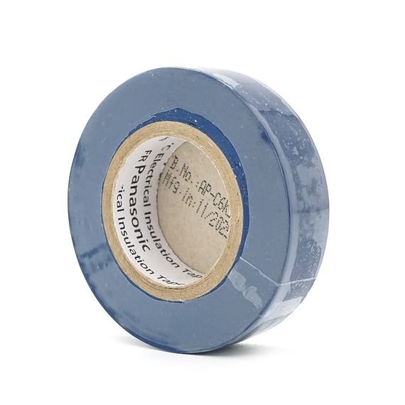 Ізолента ПВХ PANASONIC 0,125мм * 18мм * 20м (синя), діапазон робочих температур: від 0 ° С до + 90 ° С, Вогнестійка, 8 штук в | Зображення 1