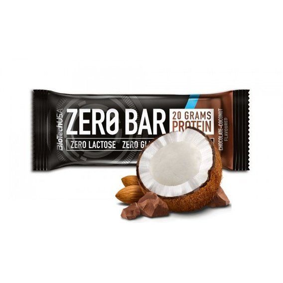 Протеиновый батончик BioTechUSA ZERO Bar 50 g Chocolate Coconut | Зображення 2