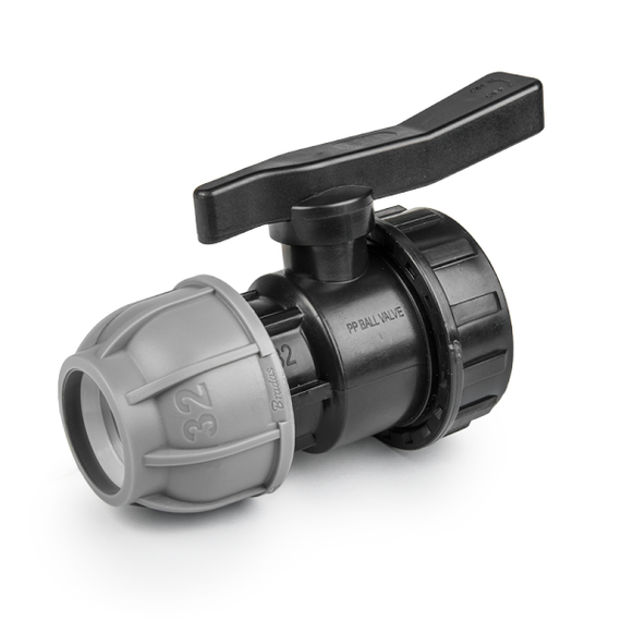 Кран Bradas для труб PE 32 мм х 1 PN10 с внутренней резьбой (DSRA10V32F1)