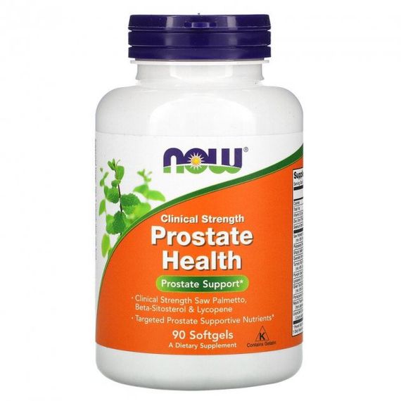 Комплекс для здоров'я передміхурової залози NOW Foods Prostate health 90 Softgels