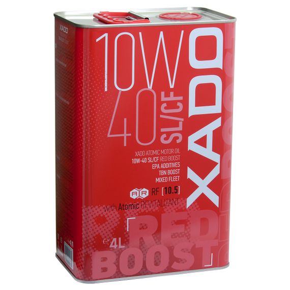 Напівсинтетична олива XADO Atomic Oil SL/CF RED BOOST 10W-40  4л