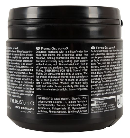 Гель для фістингу - EROS Fisting Gel UltraX, 500 мл | Зображення 4