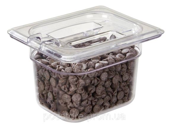 Крышка плоская с ручкой из прозрачного поликарбоната для гастроемкости Cambro, GN 1/1 (530х325 мм) | Зображення 3