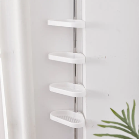 Кутова полиця для ванної кімнати Multi Corner Shelf GY-188 Біла