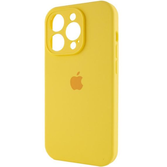 Чохол Silicone Case Full Camera Protective (AA) для Apple iPhone 15 Pro Max (6.7") Жовтий / Yellow | Зображення 2