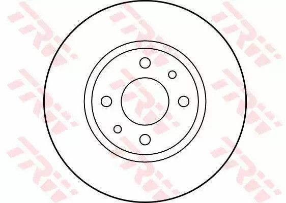 Диск гальмівний (1 шт.) ALFA ROMEO - FIAT - LANCIA 145/146/155/Albea/Barchetta/Brava/Bravo/Dobl, TRW (DF2686) | Зображення 1