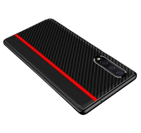 Чехол накладка Primo Cenmaso для Samsung Galaxy A50 2019 ( SM-A505 ) - Black&Red | Зображення 1