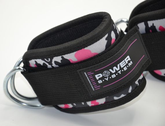 Манжети на щиколотку Павер сістем PS-3470 Ankle Strap Camo Pink/Black | Зображення 6