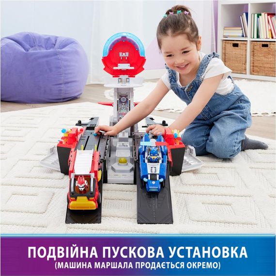 Ігровий набір Spin Master Paw Patrol Mighty Movie Aircraft Carrier Штаб-квартира авіаносець Щенячий Патруль | Зображення 8