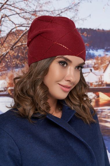 Шапка «Улана» бордовый