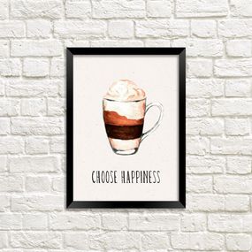 Постер в рамці Choose happiness 30x42 см, A3 (MT3_COF006_BL)