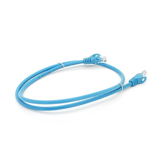 Патч-корд литой RITAR,UTP,RJ45,Cat.6.1m,синий,Cu (медь) | Зображення 1