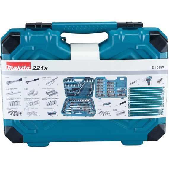 Набір інструментів (221 предмет) Makita E-10883 | Зображення 7