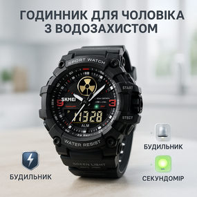 Повсякденний спортивний годинник, Спортивний наручний годинник Водонепроникний чоловічий OV-50