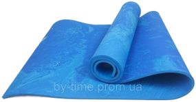 Килимок для йоги та фітнеса EasyFit PER Premium Mat 8 мм Синій