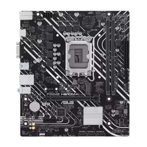Материнcкая плата ASUS PRIME H610M-K s1700 H610 2xDDR5 M.2 HDMI D-Sub mATX 90MB1GA0-M0EAY0