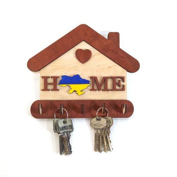 Ключница Ukrain HOME Мастерская мистера Томаса 20x16.5см Фанера 4 мм | Зображення 1