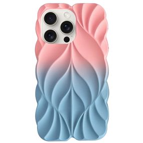 TPU чохол Leaf для Apple iPhone 14 Pro (6.1") Pink / Blue