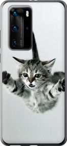 Чехол на Huawei P40 Pro Летящий котёнок "2322u-1839-17620"