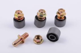 Сайлентблок 24*17*9 (D*L*d) (в демпфер заднього колеса Zongshen, Lifan 125/150) (4шт)