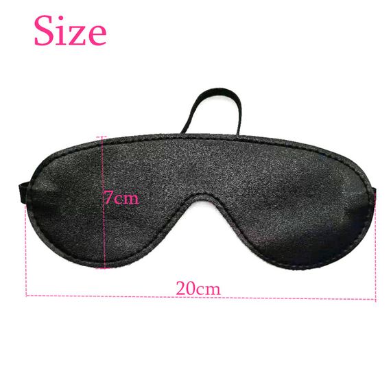 БДСМ набір чорний "Night fetish", наручники, окови, нашийник, повідець, маска, кляп, мотузка, плеч, скотч sexstyle | Зображення 13