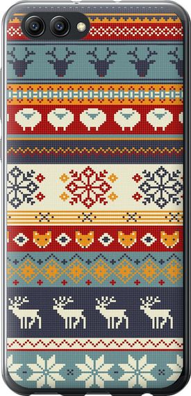 Чехол на Huawei Honor V10 / View 10 Рождественский орнамент "3303u-1579-17620"