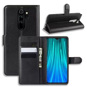Чохол книжка з кишенями для карт на Xiaomi Redmi Note 8 Pro колір Чорний
