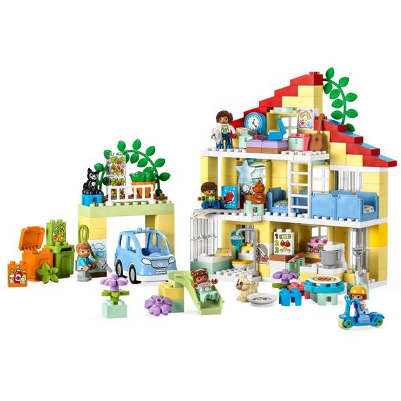Конструктор LEGO DUPLO Сімейний будинок 3 в 1 218 деталей (10994) | Зображення 1