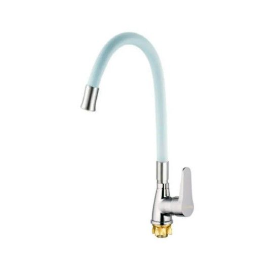 Змішувач для кухні Mixxus SOP4-146 Reflector White з білим силіконовим виливом (MI6491)