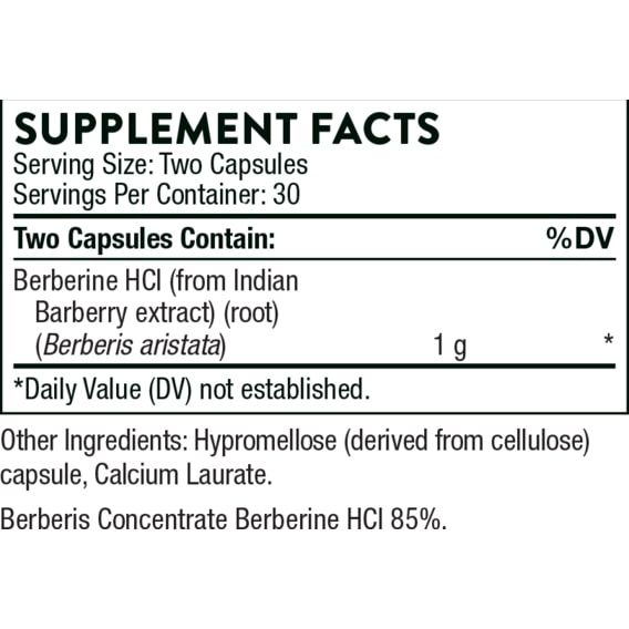 Барбарис Thorne Research Berberine-500 60 Caps | Зображення 3