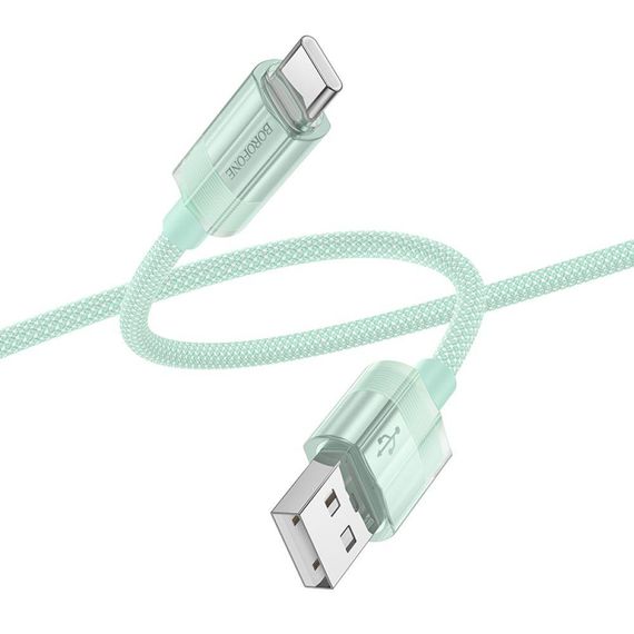 Кабель USB Borofone BU44 Sincero Type-C 3A 1.2m Колір Блакитний | Зображення 5