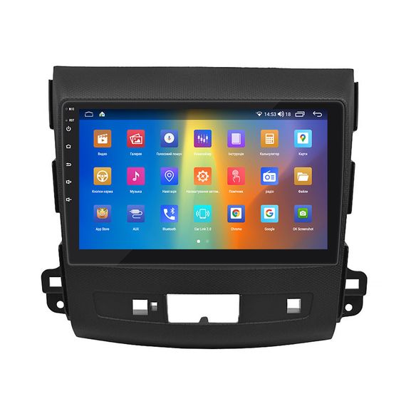 Штатная магнитола 9" Lesko для Citroen C-Crosser 2007-2013 4/64Gb CarPlay 4G Wi-Fi GPS Prime Ситроен | Зображення 1