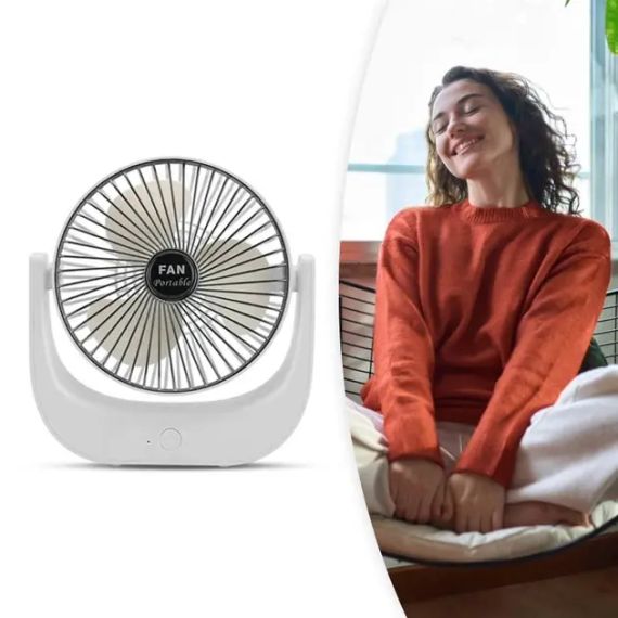Портативный вентилятор настольный мини ручной Portable Fan AND LY-853 | Зображення 1