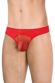 Відверті чоловічі труси-стрінги Softline Mens Briefs 4525, Червоний, День закоханих, XL